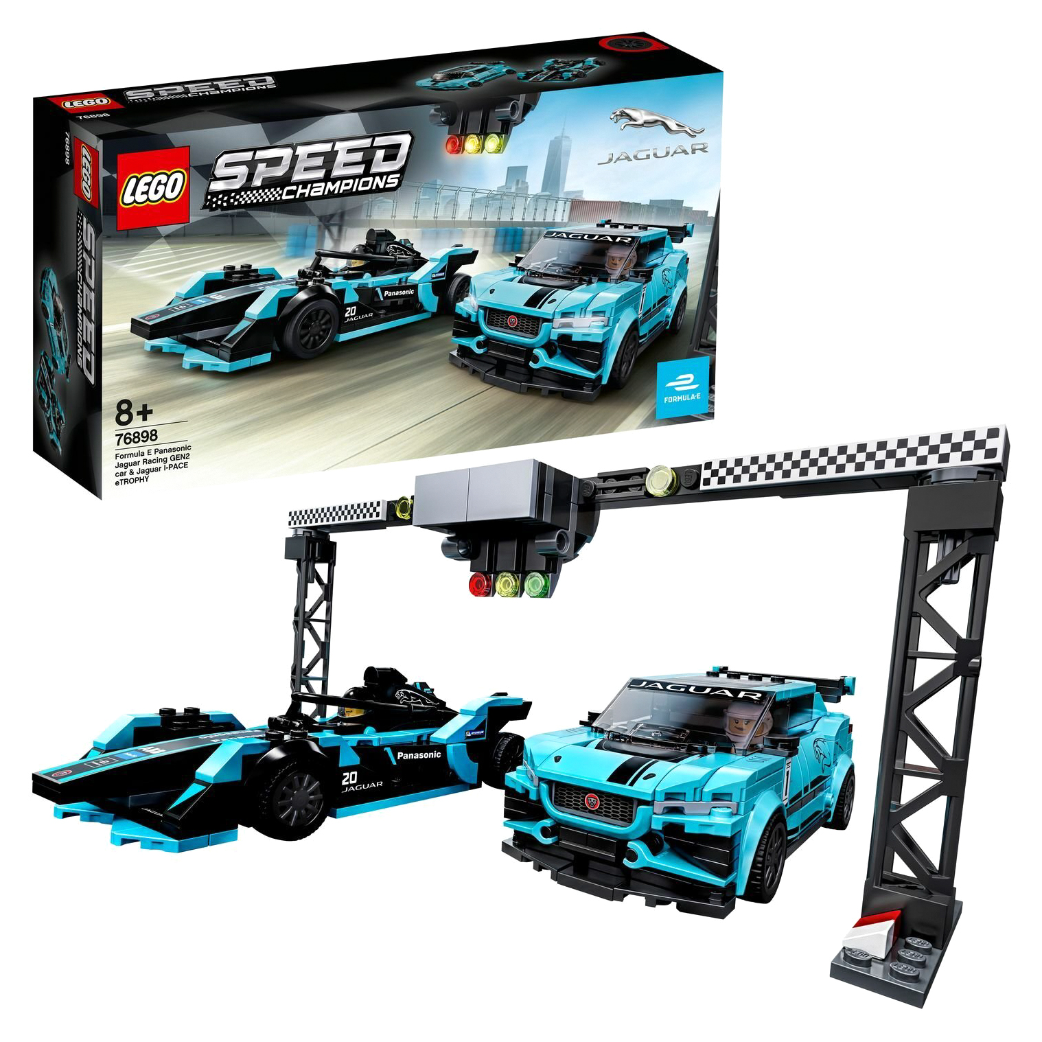 Конструктор LEGO Speed Champions Formula E Panasonic Jaguar Racing GEN2 car & Jaguar IPAC