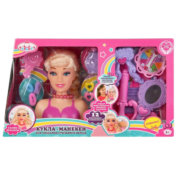 Модели для причесок и макияжа, куклы-манекены в наборах для девочек