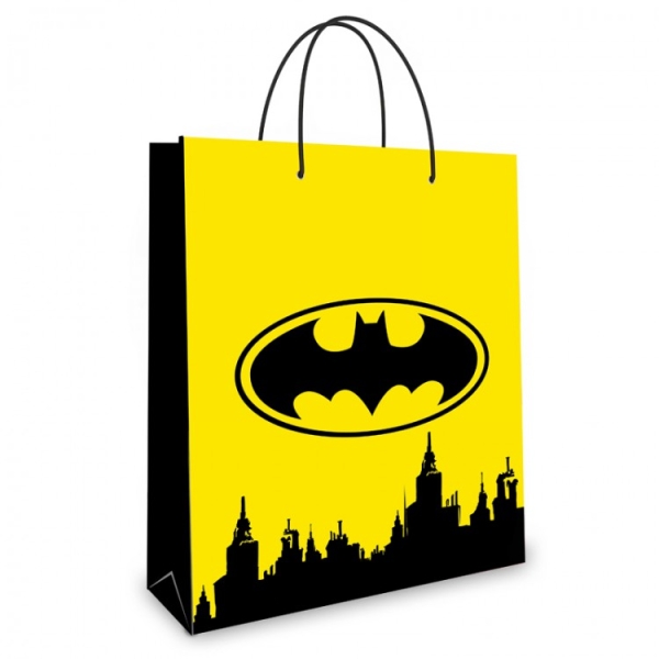 Batman. Пакет подарочный малый (желтый), 180*223*100 мм